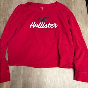 Hollister Vibrant Red Crew Neck Top